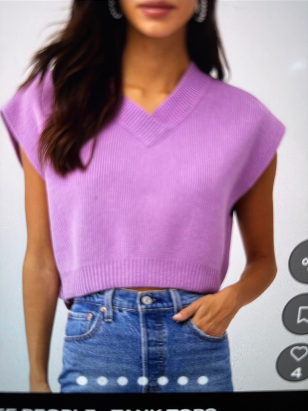 Free People Easy Street Vest  Beauty Berry Small